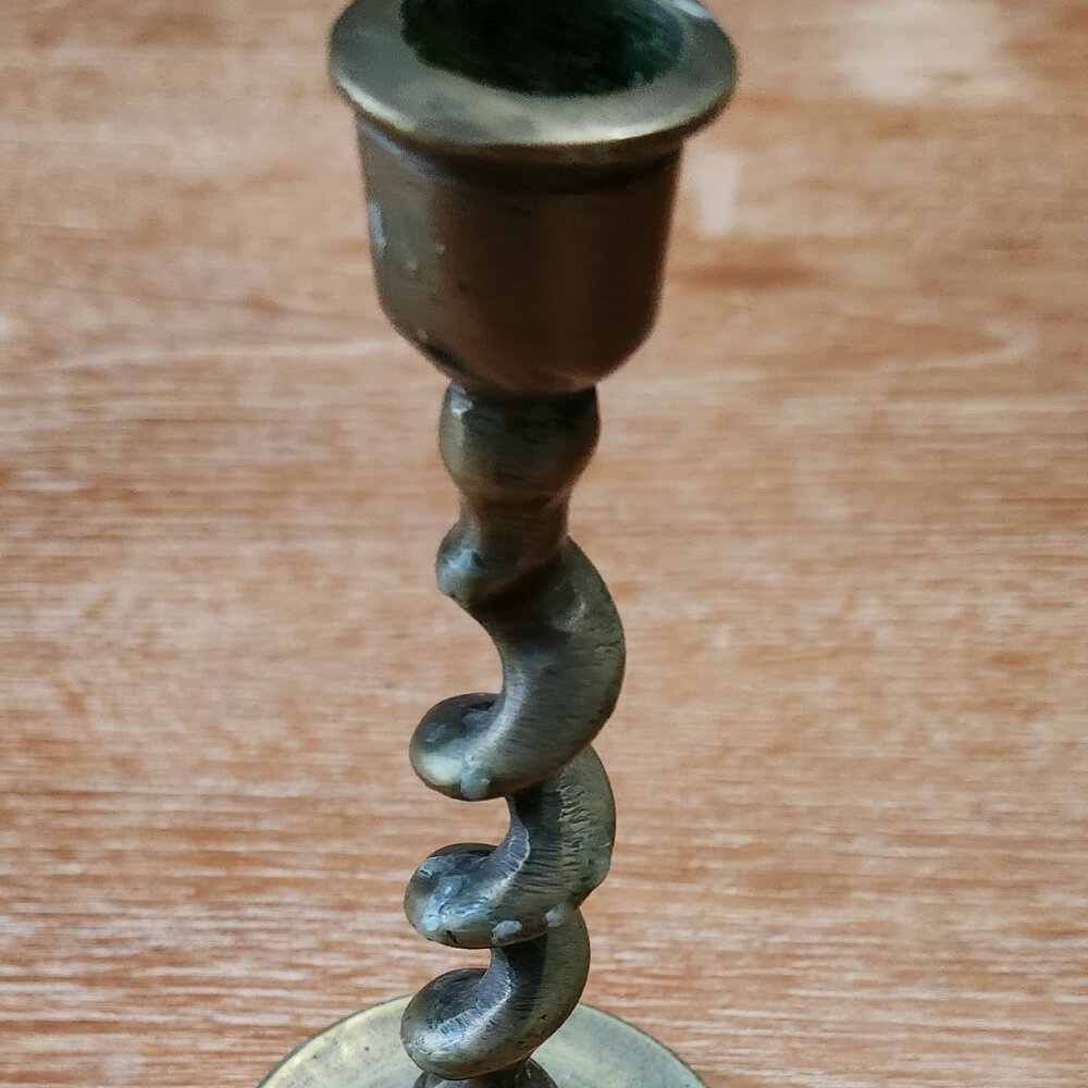 Vintage Spiral Candle Holder